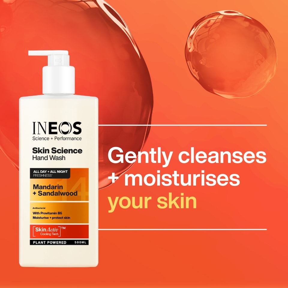 image 1 of INEOS Skin Science Mandarin + Sandalwood Hand Wash 500ml