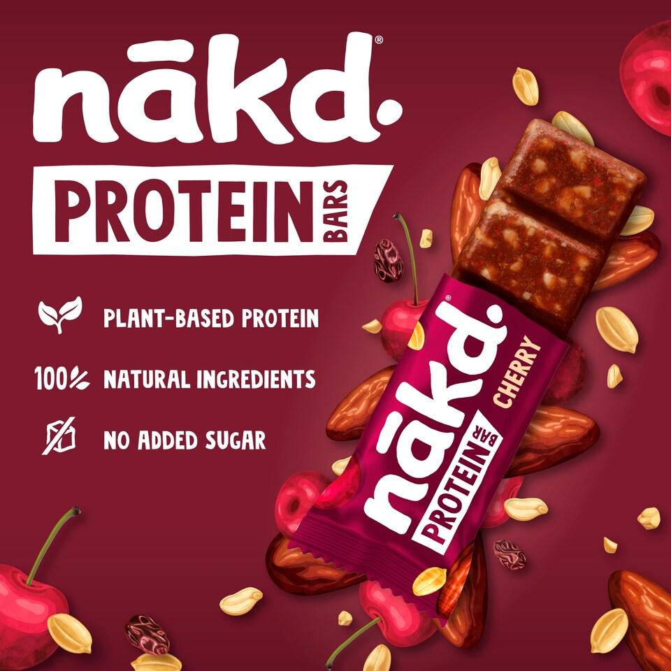 image 1 of Nakd Protein Bars Cherry 3 x 45g
