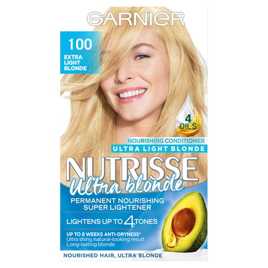 Garnier Nutrisse 100 Extra Light Blonde Permanent Hair Dye Tesco