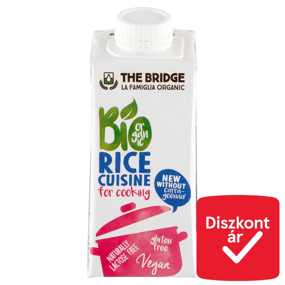 The Bridge UHT Gluten-Free Rice-Based Organic Cooking Cream 200 ml
