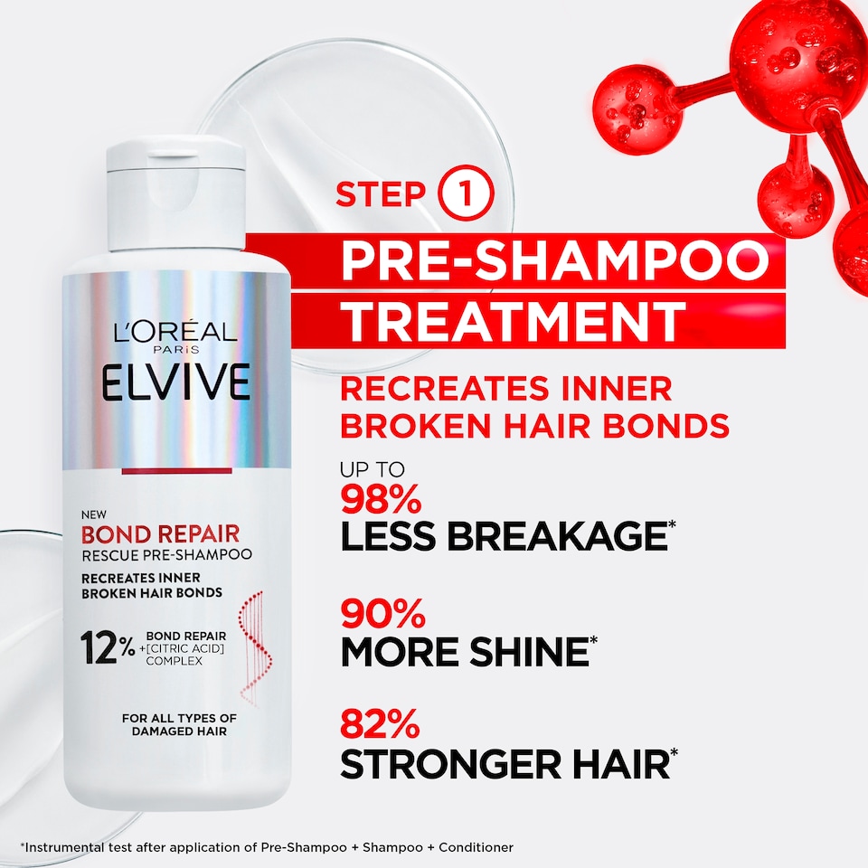 image 1 of L'oreal Elvive Bond Repair Pre Shampoo 200ml