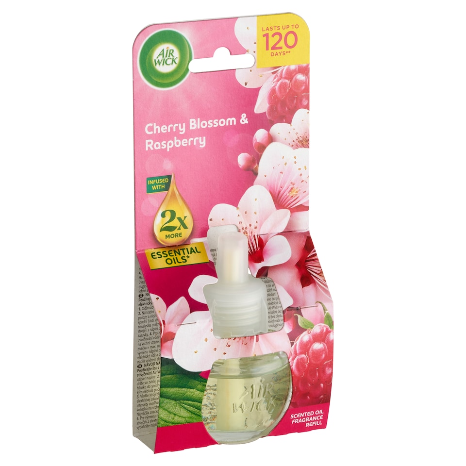 Air Wick Cseresznyevirág és Málna elektromos utántöltő légfrissítő készülékhez 19 ml  1. kép