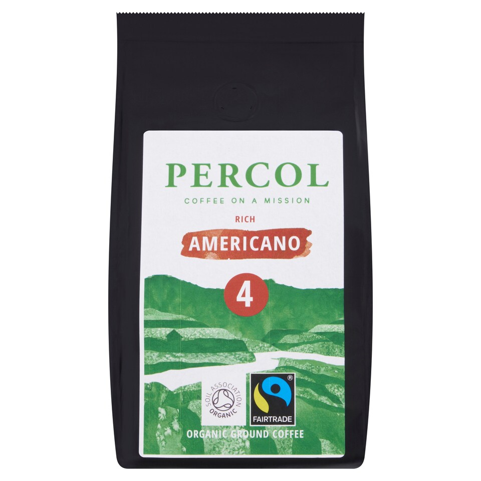 Percol Fair Trade Americano Ground Coffee 200G