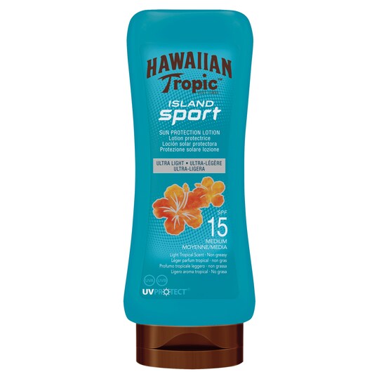 Hawaiian Tropic Island Sport Lotion Spf 15 180Ml Tesco Groceries