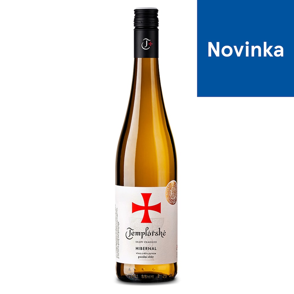 Templářské Sklepy Čejkovice Hibernal polosuché biele víno 0,75 l