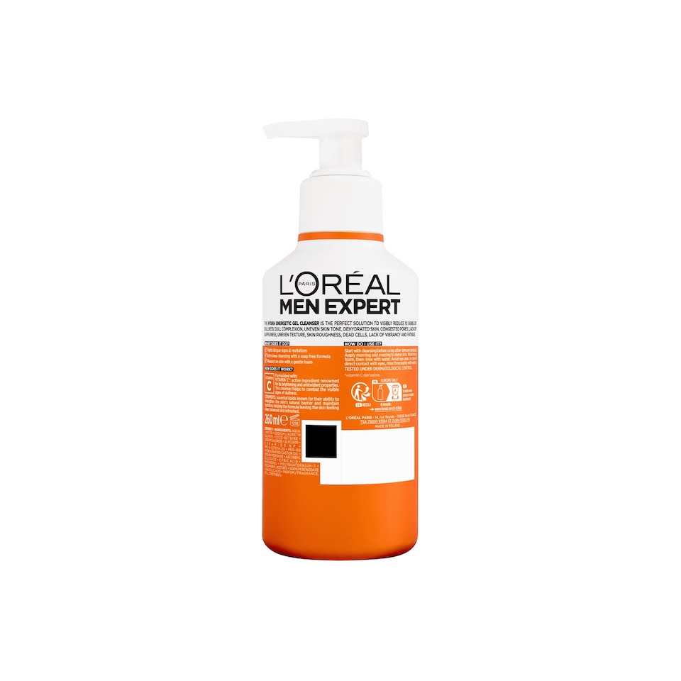 image 1 of L'Oreal Men Expert Hydra Energetic Pump Cleanser 260ml