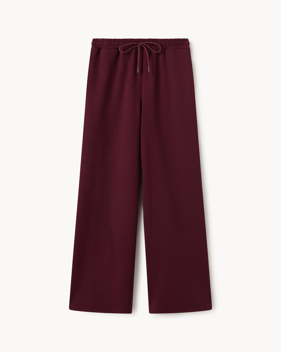 image 1 of F&F Scuba Wide Leg Joggers in Purple