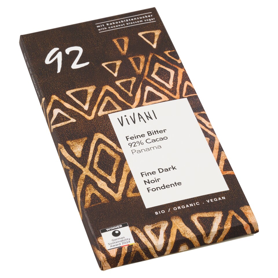 Obrázek 1 pro produkt Vivani Bio hořká čokoláda 92% 80g