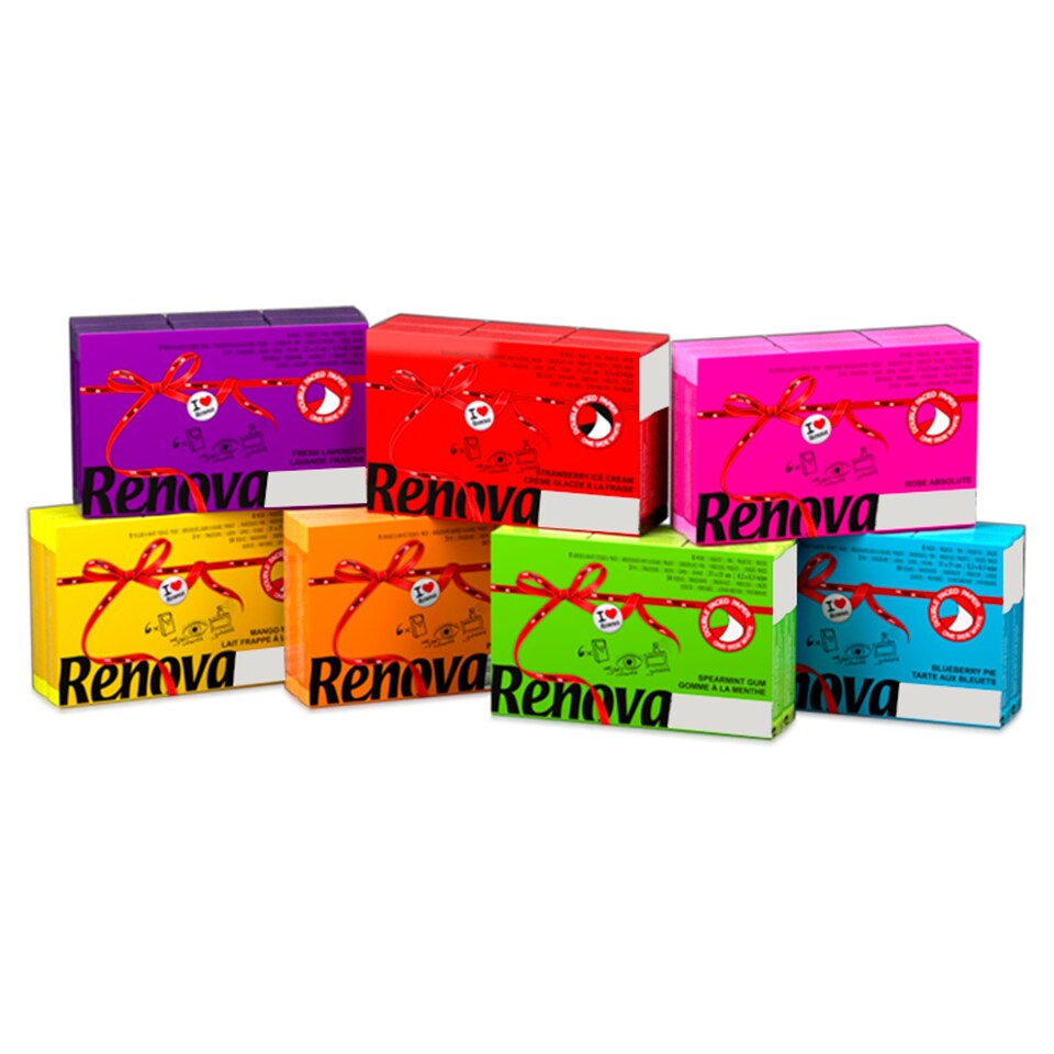 image 1 of Renova Pocket Tissue 6 Pack Various Colours