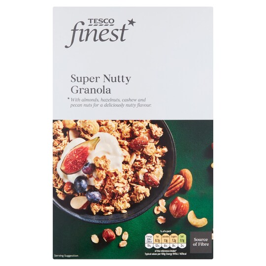 Tesco Finest Super Nutty Granola 500G Tesco Groceries