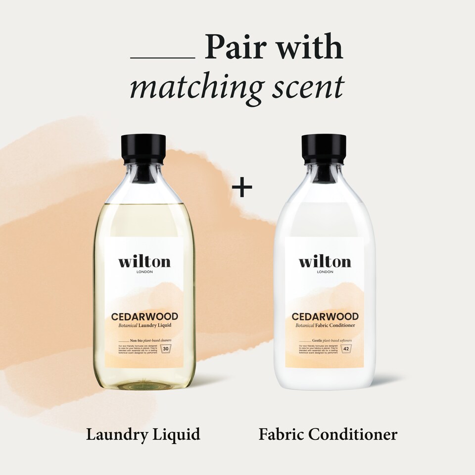 image 1 of Wilton London Cedarwood Botanical Fabric Conditioner 1.05Litre