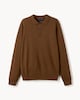 image 4 of F&F Pure Cotton Knitted Polo Jumper in Brown
