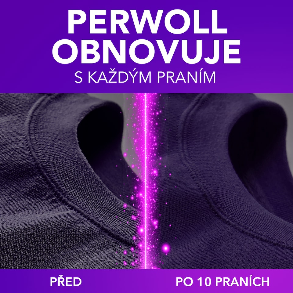 Obrázek 1 pro produkt Perwoll prací gel Dark Bloom 75 praní, 3750ml