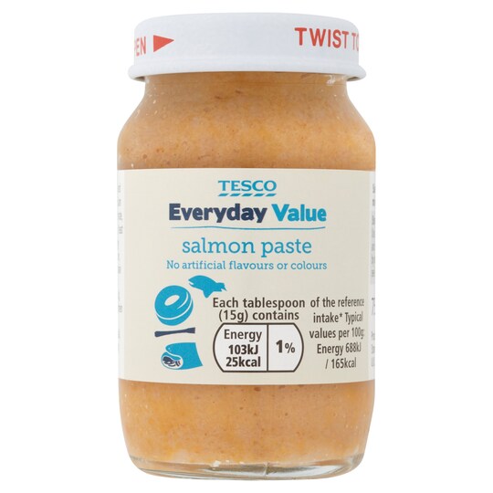 Tesco Everyday Value Salmon Paste 75G