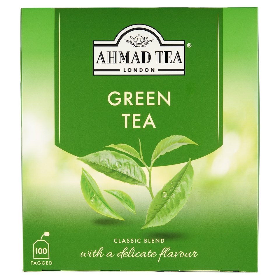 Obrázek 1 pro produkt Ahmad Tea Green Tea 100 x 2g (200g)