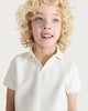image 2 of F&F Boys 2-Piece Cotton Rich Polo Shirt and Shorts Set in Cream