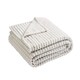 image 1 of Silentnight Grey 3D Grid Fleece Throw 