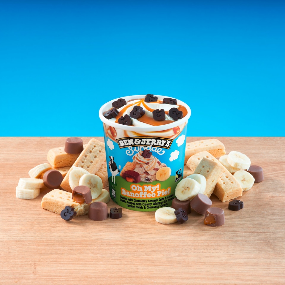 image 1 of Ben & Jerry's Sundae Oh My Banoffee Pie Ice Cream Tub 427ml