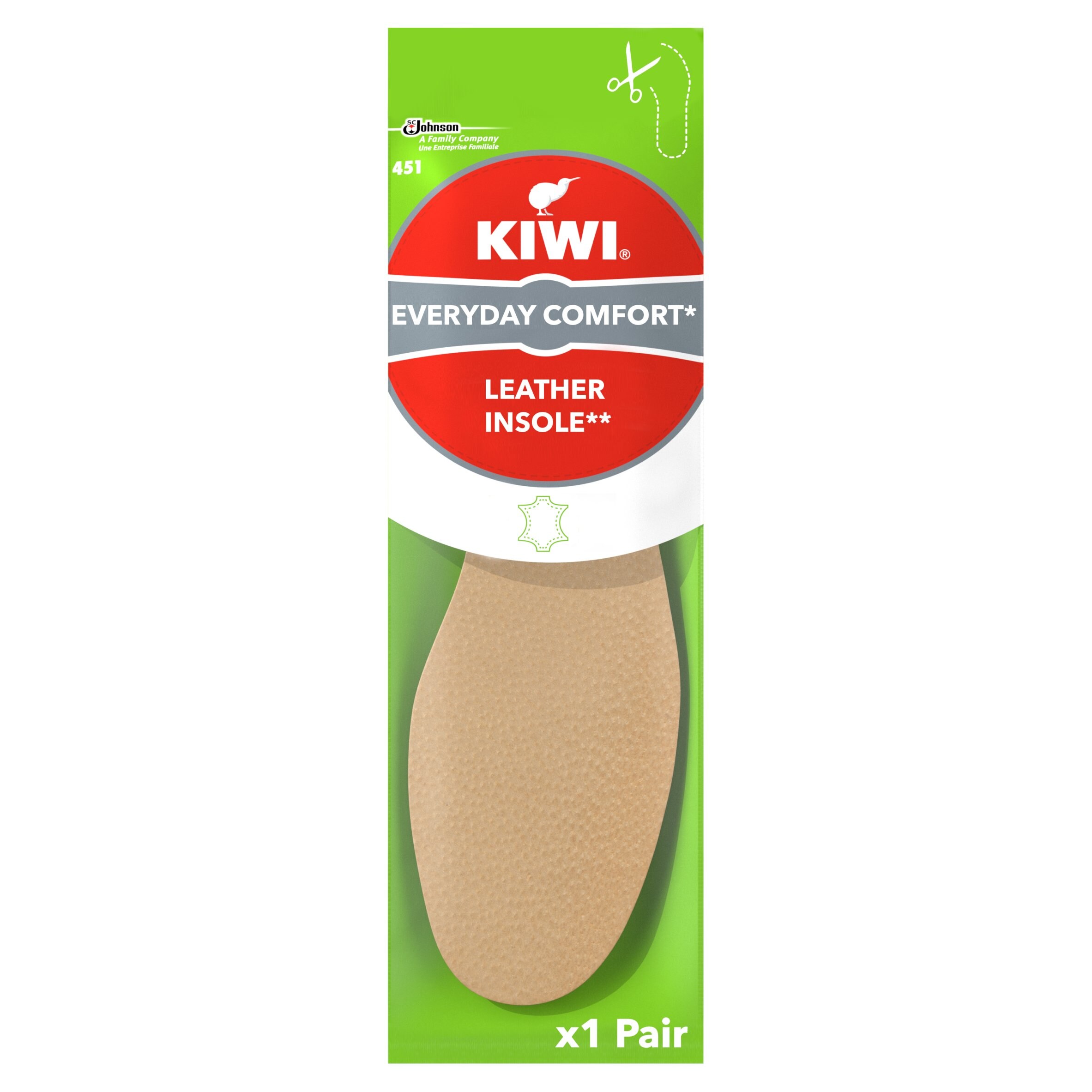 Kiwi Leather Insoles 1Pair - Tesco 