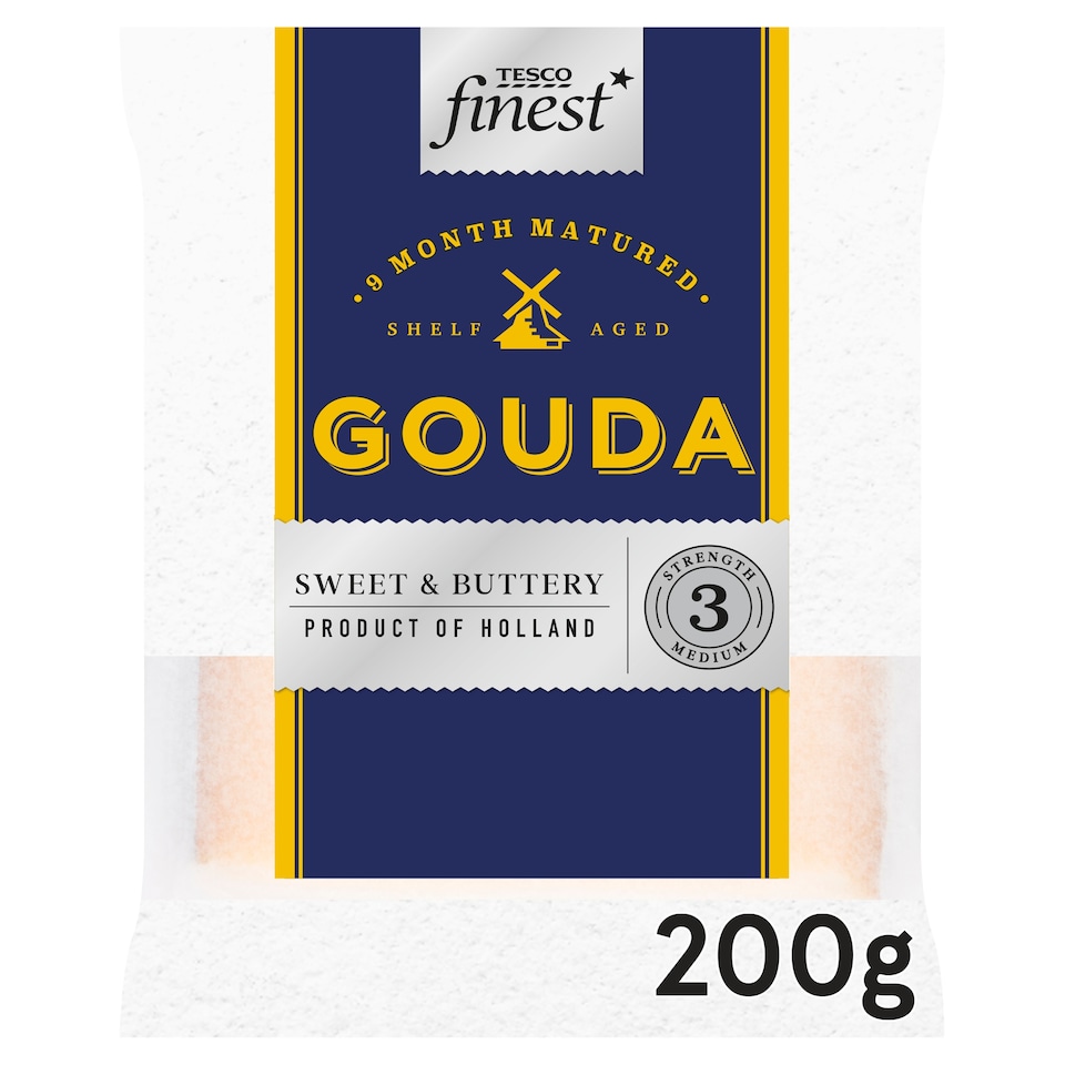 Tesco Finest Vintage Gouda Cheese 200 G