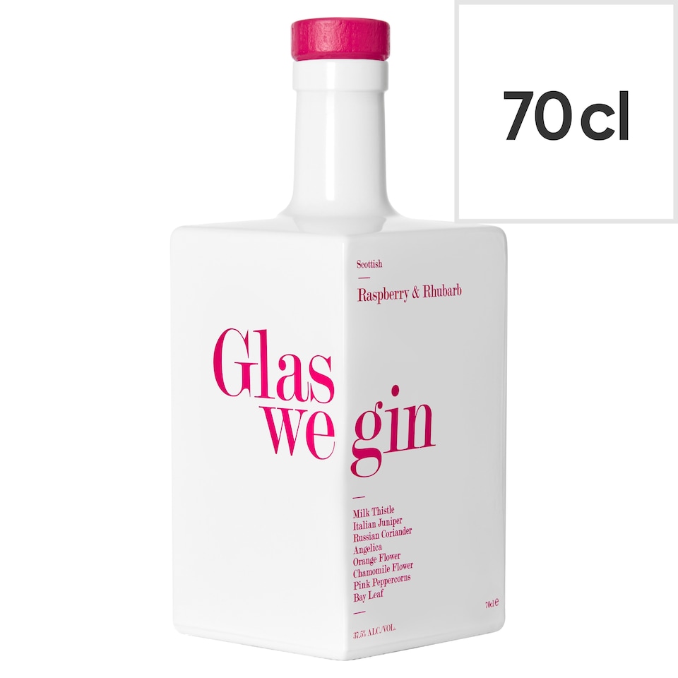Glaswegin Raspberry & Rhubarb Gin 70Cl