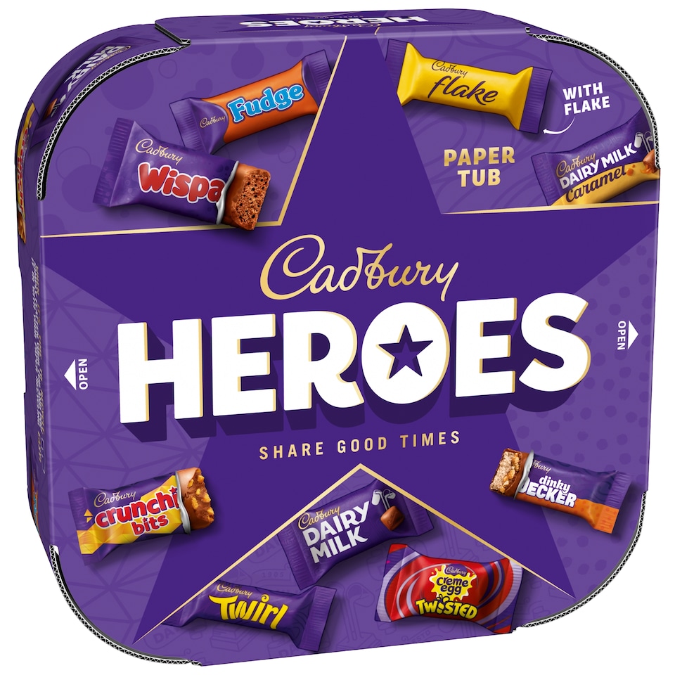 image 1 of Cadbury Heroes Paper Tub 500g 