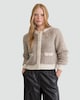 image 1 of The F&F Edit Textured Button Up Cardigan with Wool in Neutral