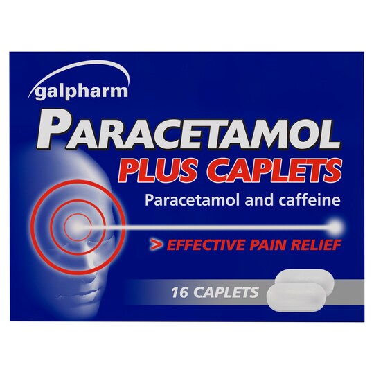 Galpharm Paracetamol Plus 16 Caplets Tesco Groceries