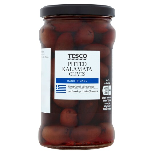 Tesco Pitted Kalamata Olives 290G Tesco Groceries