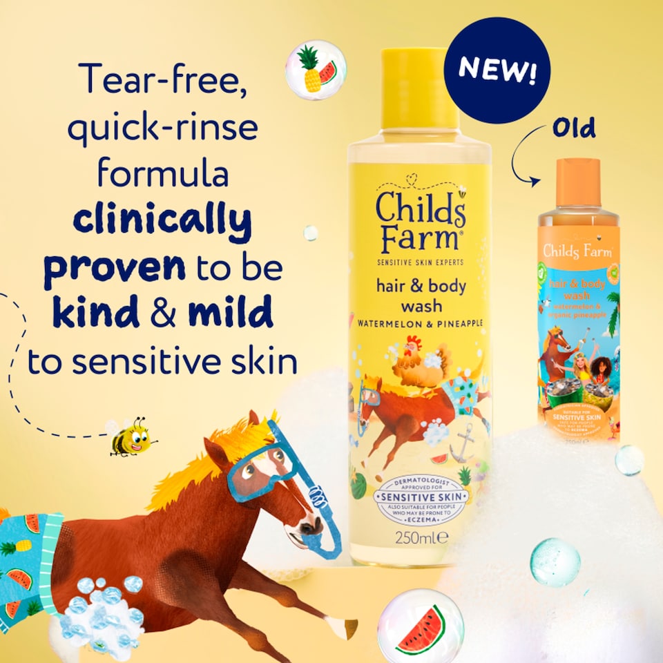 image 1 of Childs Farm Hair & Body Wash - Watermelon & Pineapple 250ml