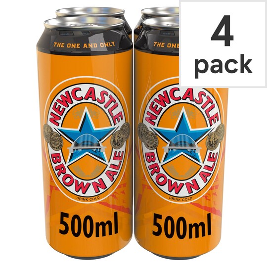 Newcastle Brown Ale 4 X 500Ml Cans Tesco Groceries