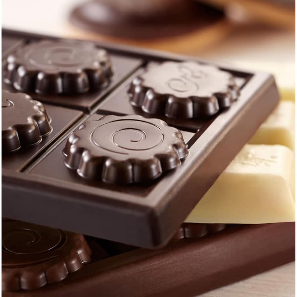 image 1 of E. Wedel Dark Chocolate with Chocolate Filling 100g