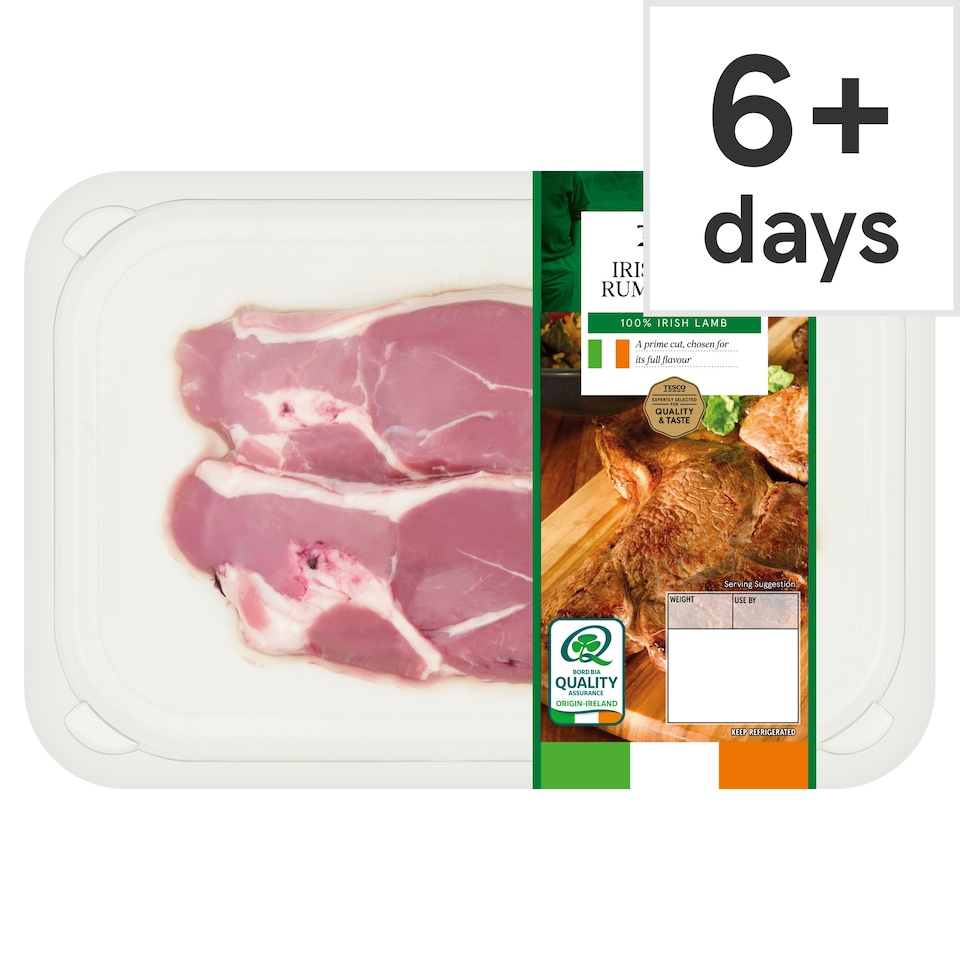 Tesco Irish Lamb Rump Steaks 220g