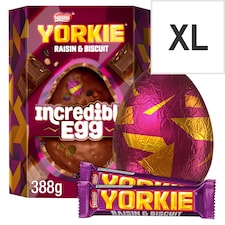 Yorkie Raisin & Biscuit Incredible Egg 388g