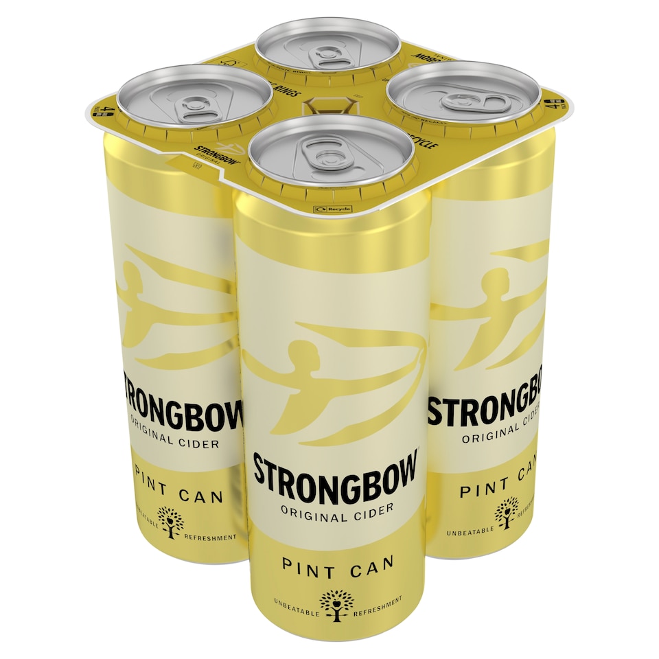 Strongbow Original Cider Can 4x568ml Pint