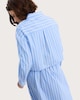 image 3 of The F&F Edit Pure Cotton Poplin Stripe Shirt in Blue