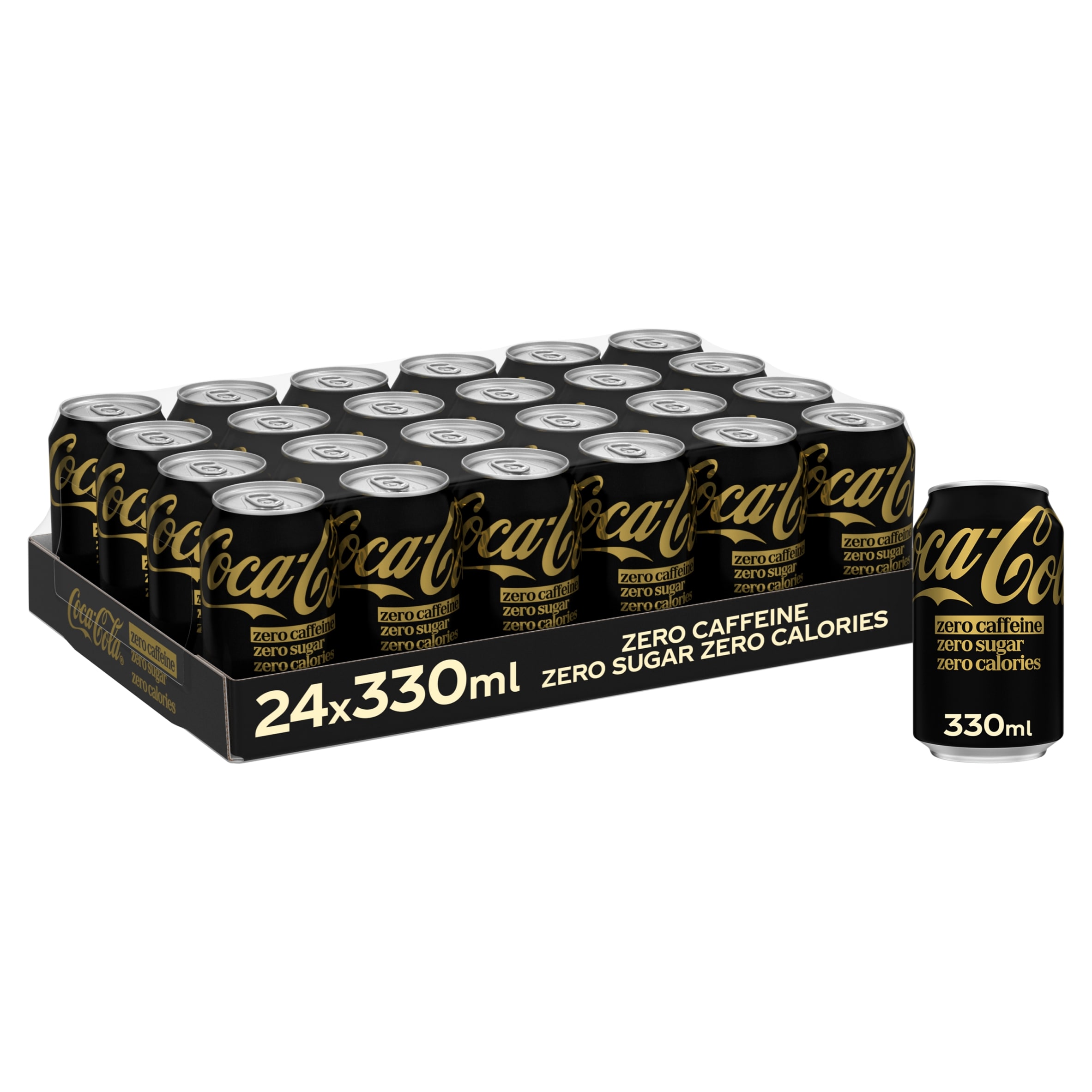 Coca-Cola Zero Sugar Zero Caffeine Soft Drink 24 x 330ml