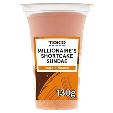 Tesco Millionaires Shortcakes Sundae Dessert 130G