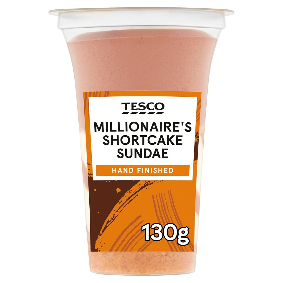 Tesco Millionaires Shortcakes Sundae Dessert 130G
