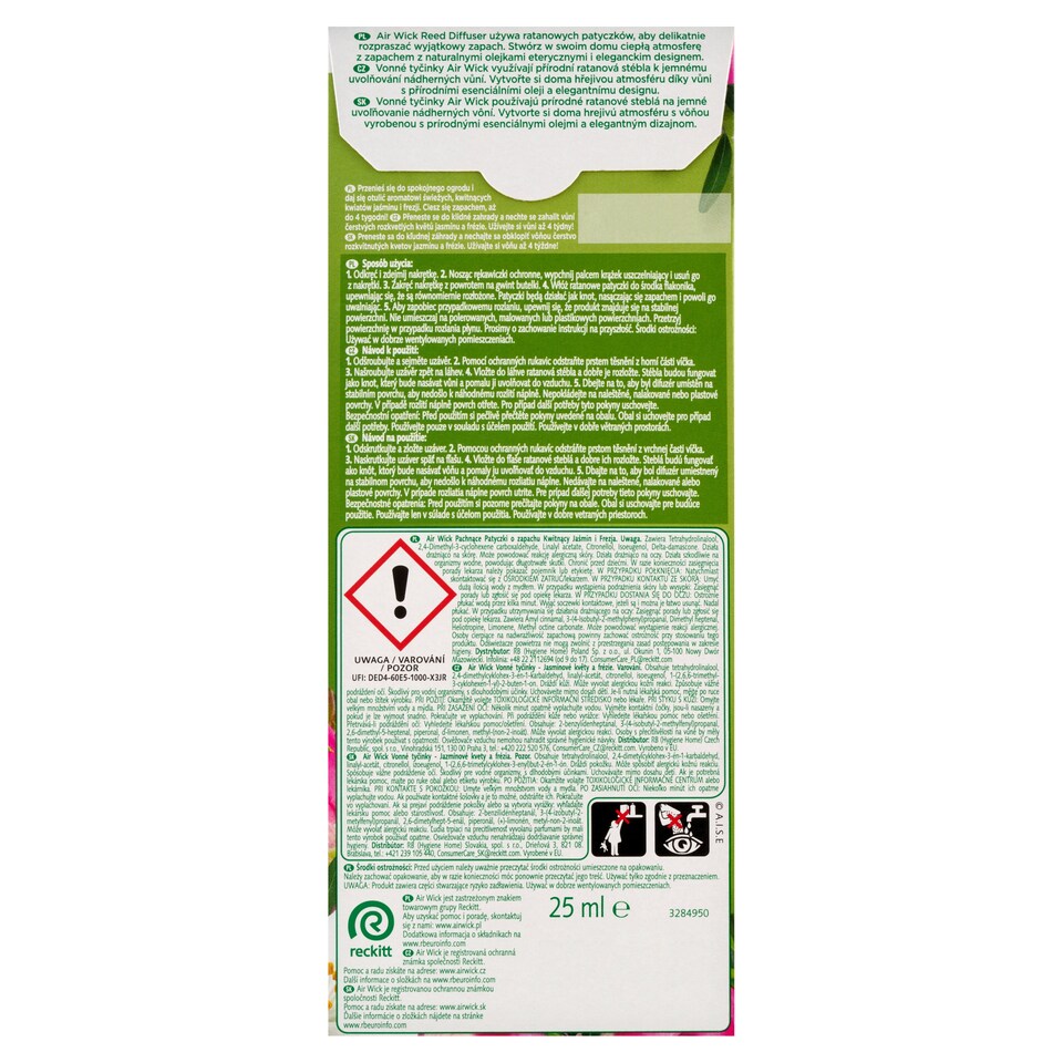 obrázok 1 z Air Wick Essential Oils Vonné tyčinky jazmínové kvety a frézia 25 ml