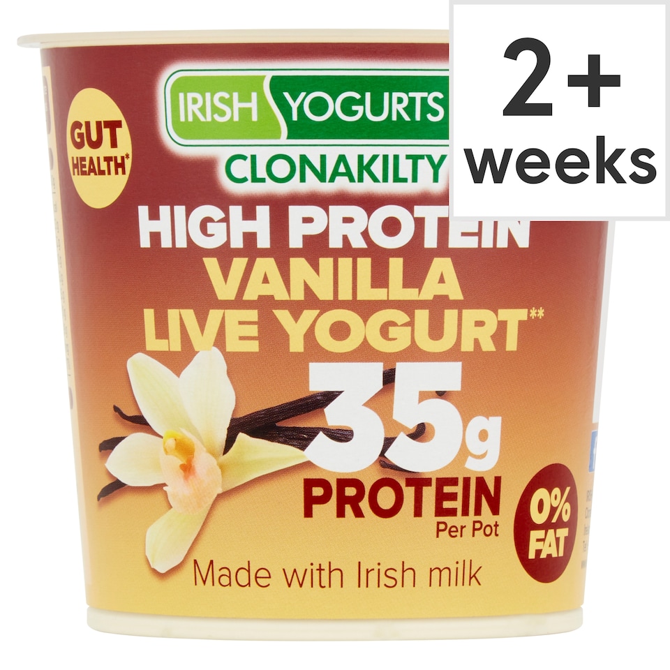 Irish Yogs 35G High Prtn Vanilla Live Yoghurt 350G