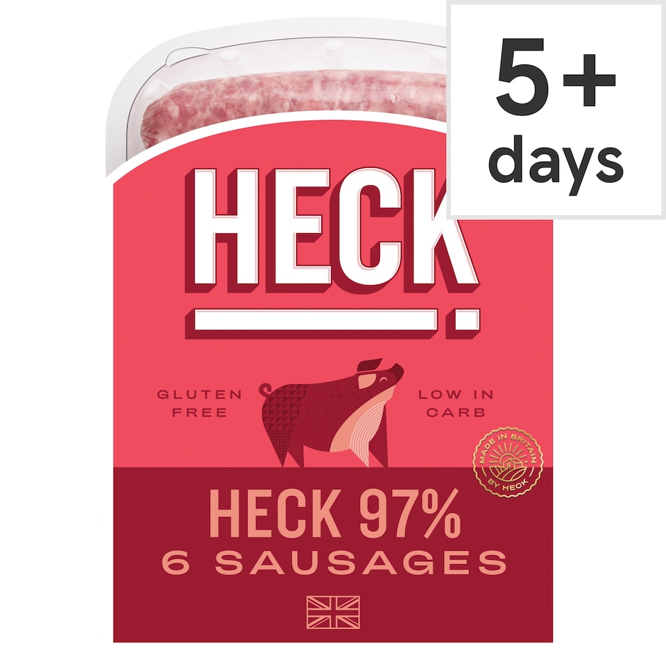 image 1 of Heck 6 97% Pork Sausages 400G