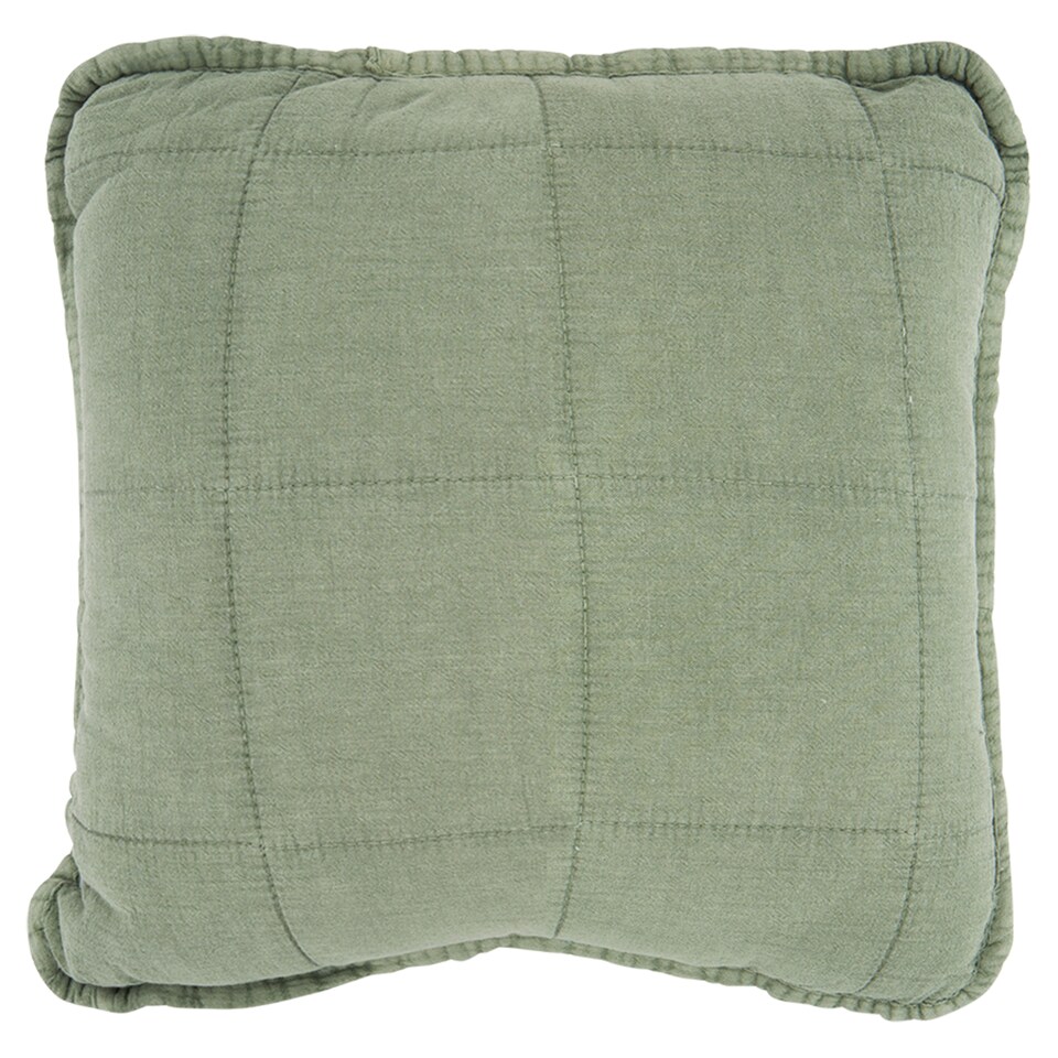 F&F Home Sage Quilted Cushion 45x45cm