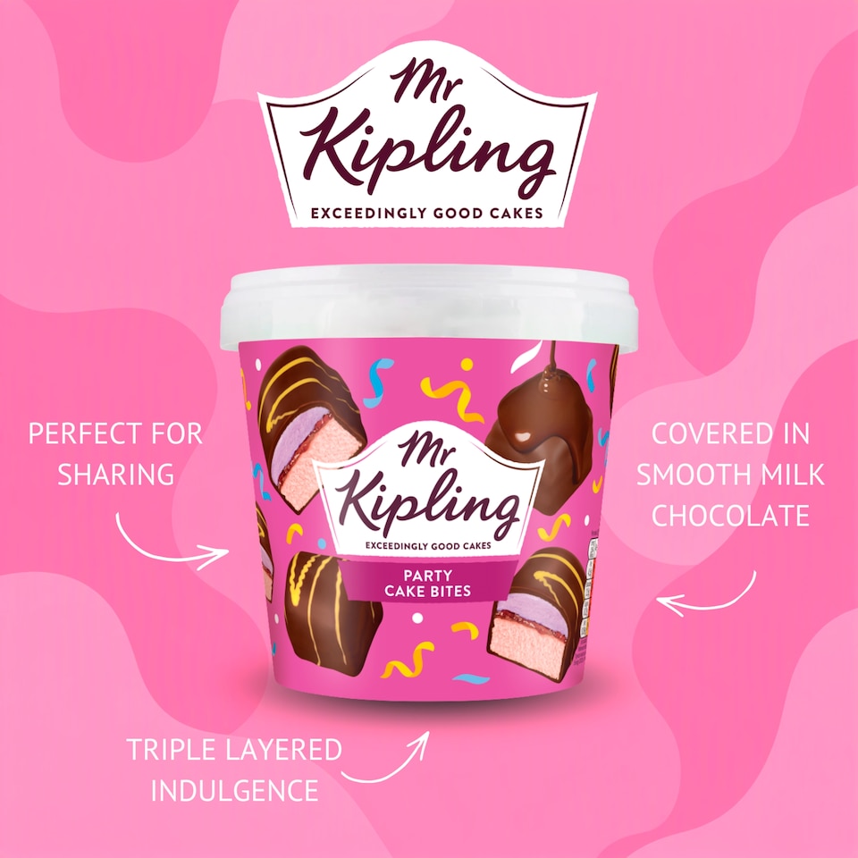 image 1 of Mr Kipling Vanilla Party Mini Cake Bites 205g
