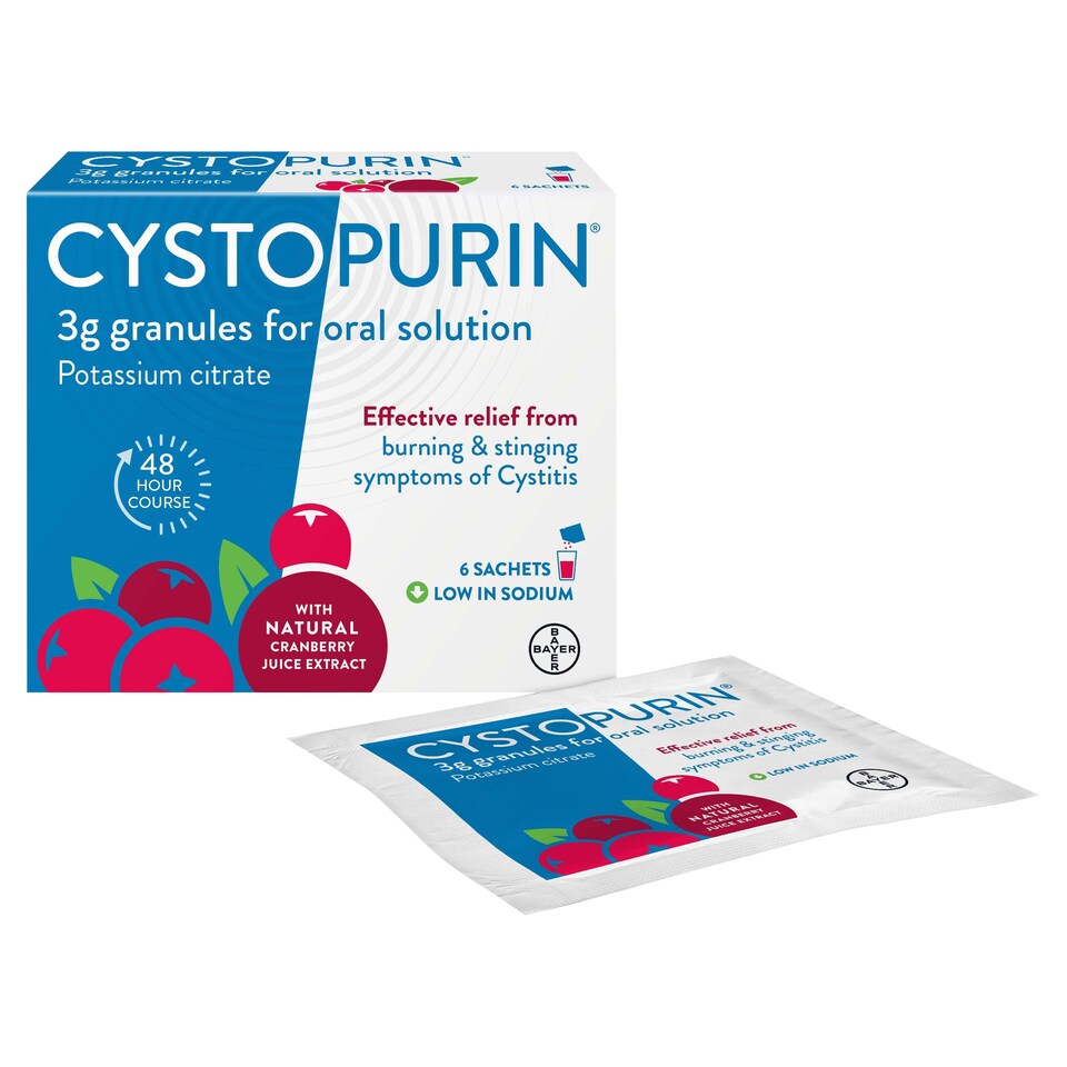 image 1 of Cystopurin Cranberry Flavoured Cystitis Treatment Sachets P 6s