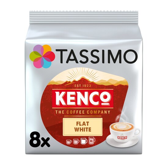 Tassimo Kenco Flat White Coffee 8 Pods 220G Tesco Groceries