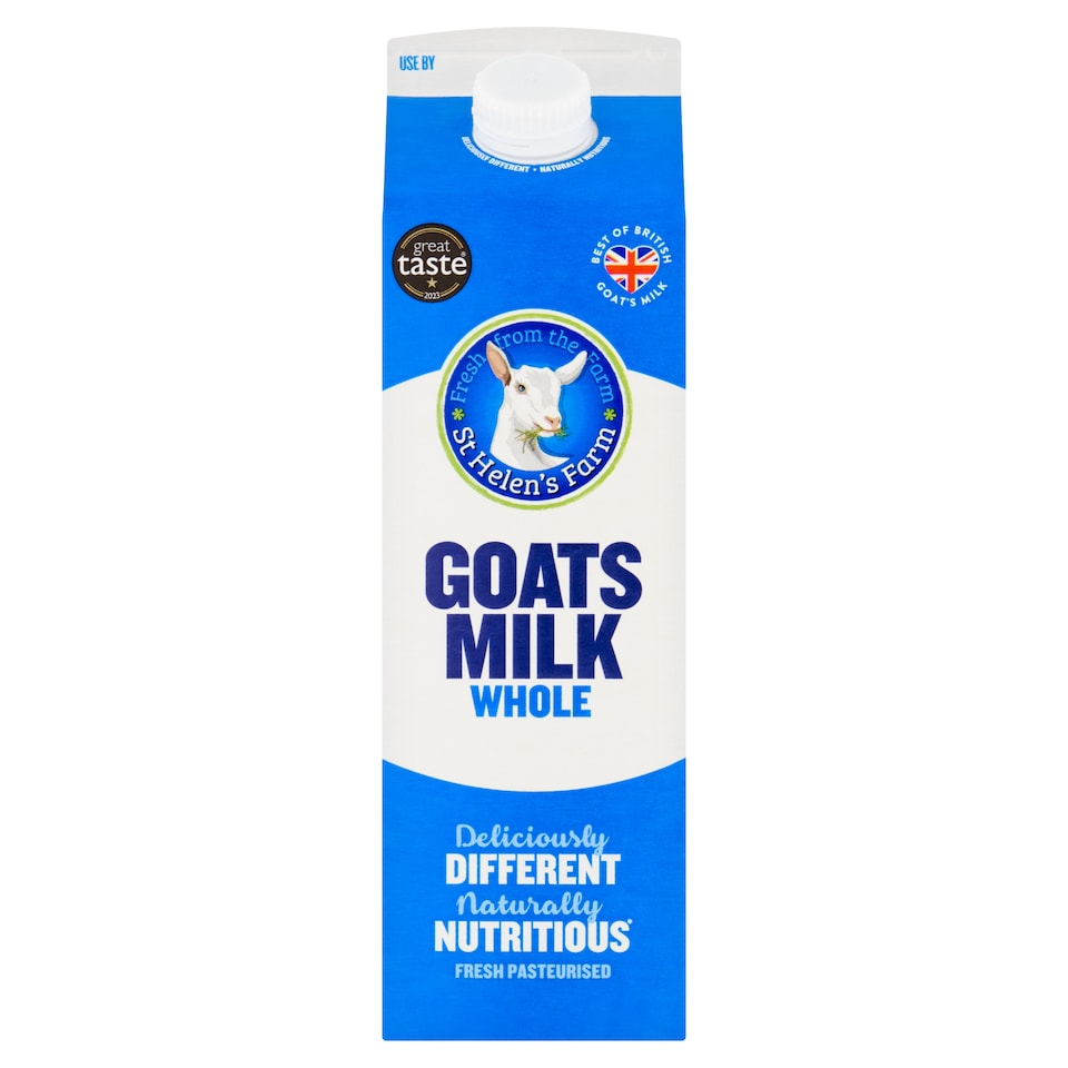 image 1 of St Helen's Fresh Whole Goats Milk 1 Litre