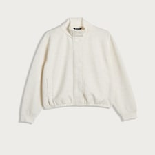 F&F Active High Neck Jacket in Cream