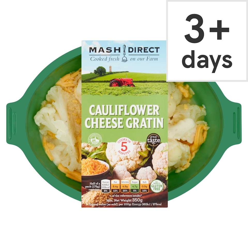 Mash Direct Cauliflower Cheese Gratin 350G