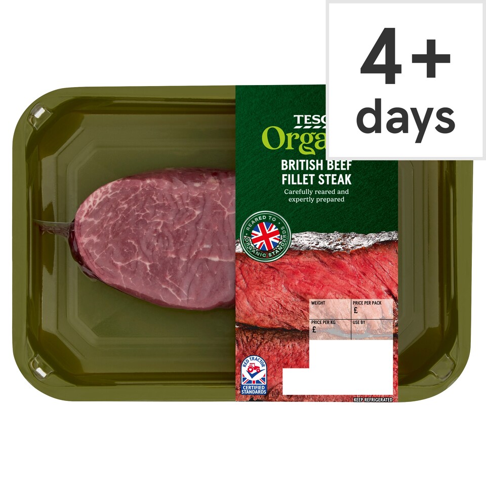 Tesco Organic Beef Fillet Steak
